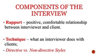 The Clinical Interview | PPTX