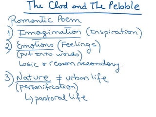 The clod and the pebble