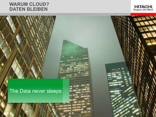 WARUM CLOUD?
DATEN BLEIBEN
The Data never sleeps
 