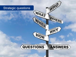 Strategic questions
 