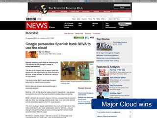 Major Cloud wins
SalesChannel Europe ©2012 All rights reserved           63
 