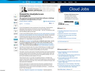 Cloud Jobs




SalesChannel Europe ©2012 All rights reserved                64
 