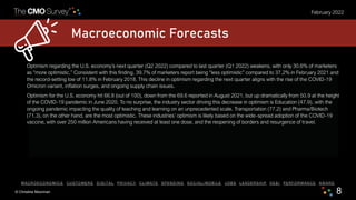 © Christine Moorman 8
February 2022
Macroeconomic Forecasts
M A C R O E C O N O M I C S C U S T O M E R S D I G I T A L P ...