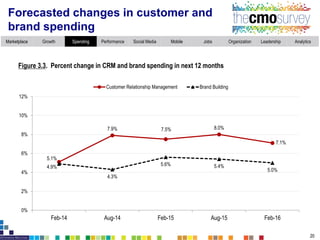 The CMO Survey Highlights and Insights Feb 2016 Slide 20