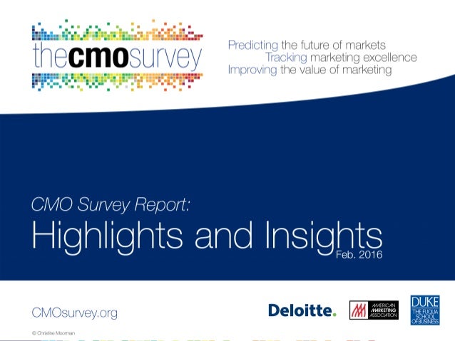 Mission
- To collect and disseminate the opinions of top marketers in order to predict the future of markets, track
market...