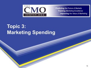 Topic 3:
Marketing Spending




                     13
                      13
 