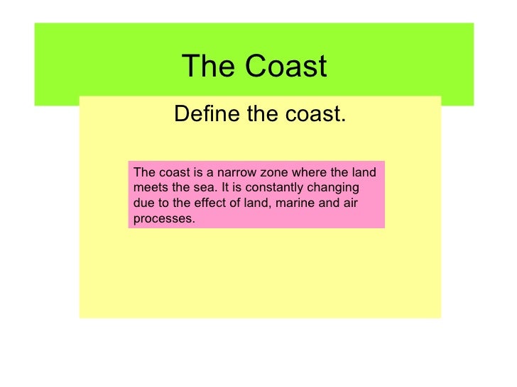 The coast lesson 1 waves and tides