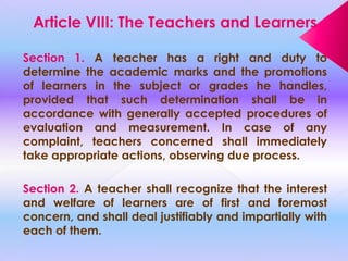 The Code Of Ethics