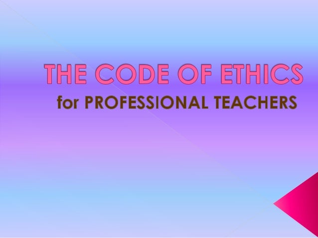 The Code Of Ethics The Code Of Ethics