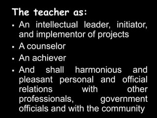ethics teachers