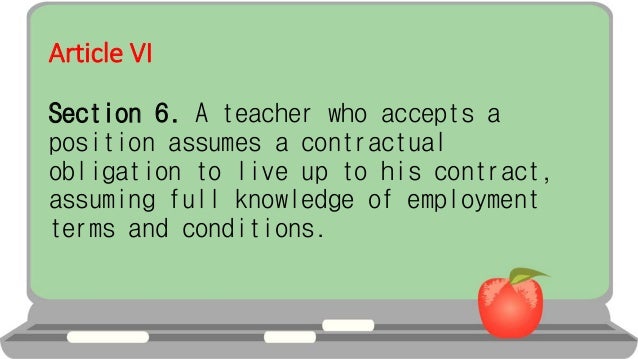 The Code Of Ethics For Professional Teachers