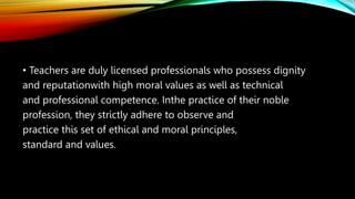 The Code of ethics for professional teachers.pptx
