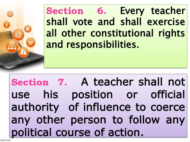 The Code Of Ethics Of The Professional Teachers The Code Of Ethics Of The Professional Teachers