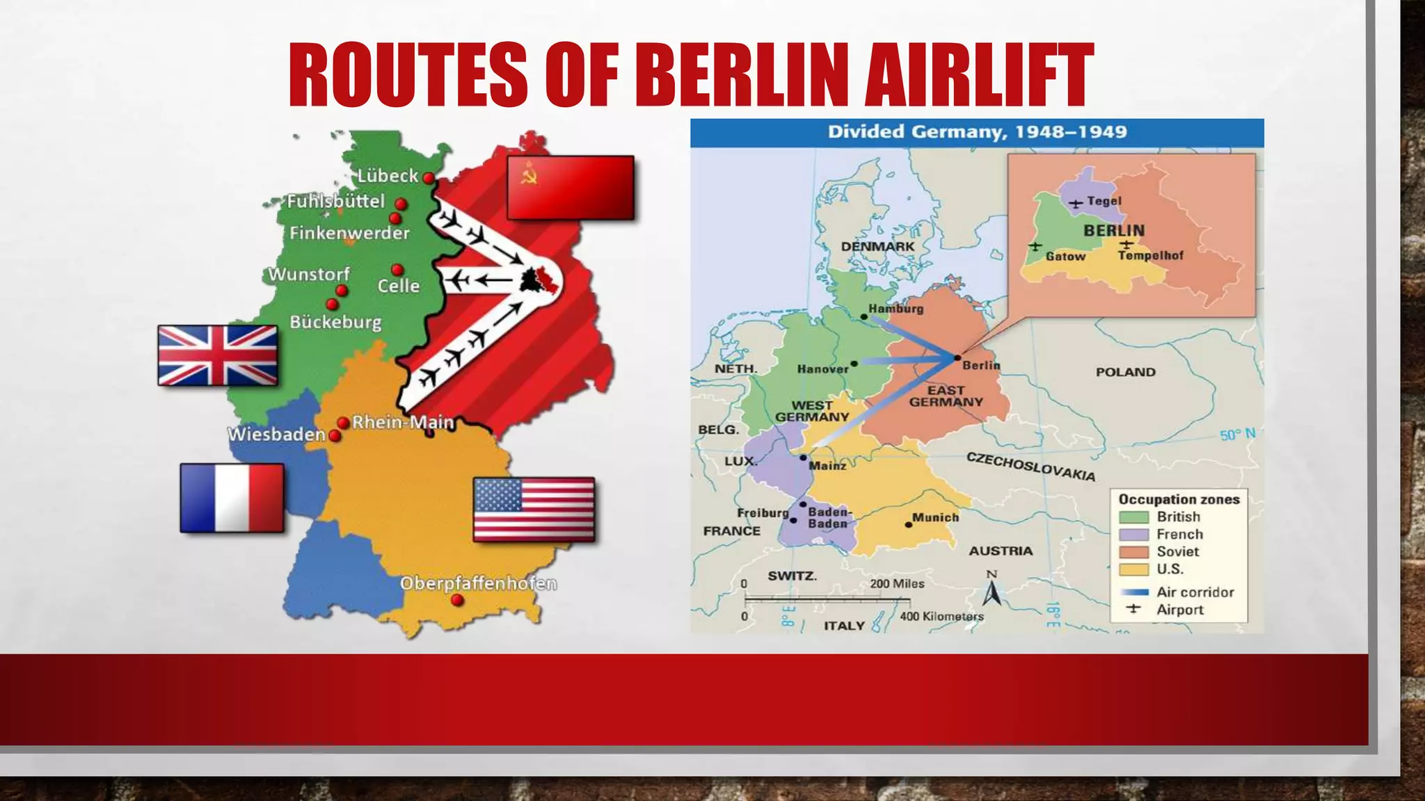 ROUTES OF BERLIN AIRLIFT
 
