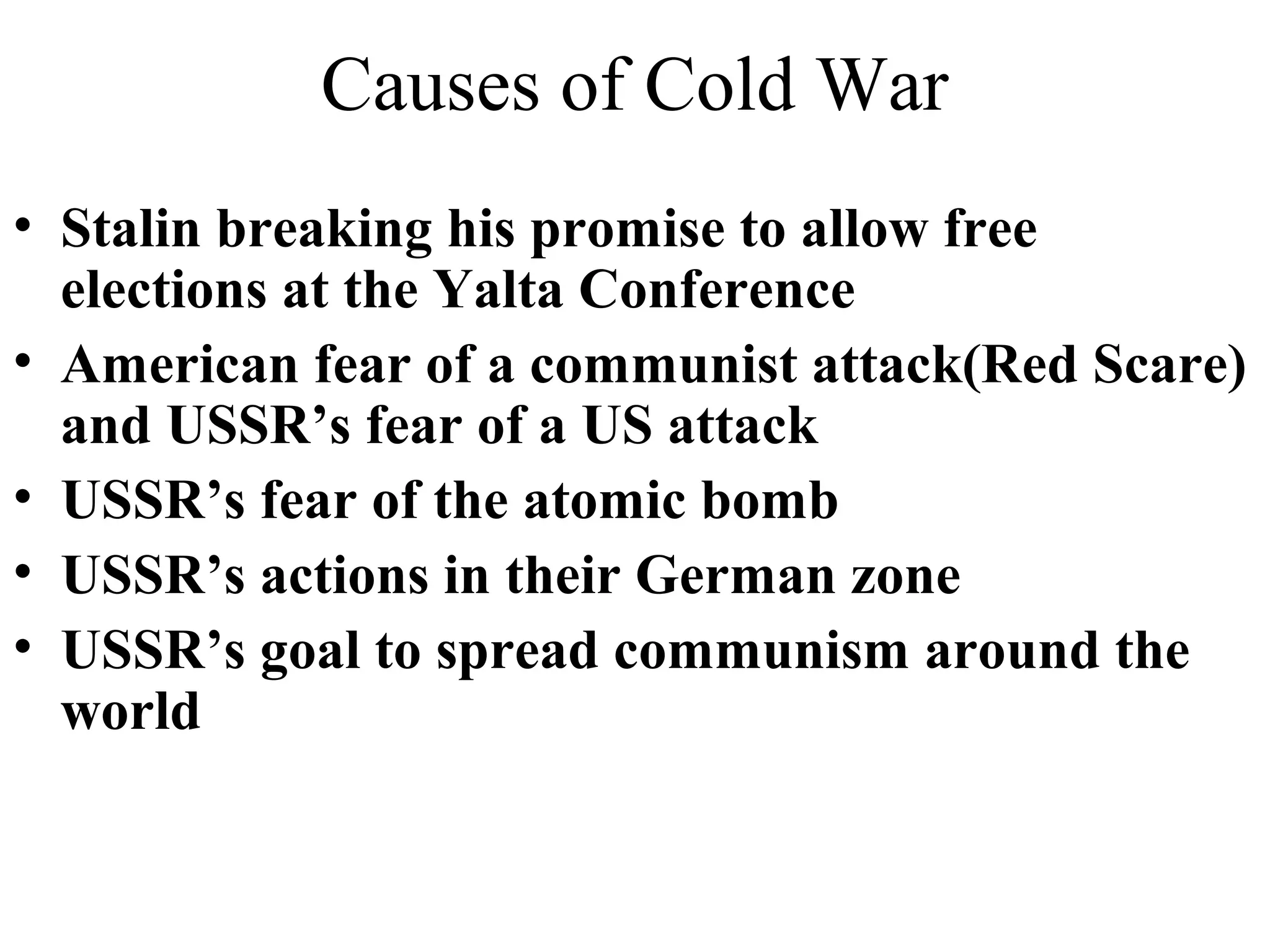 The Cold War 1945 1990 | PPT