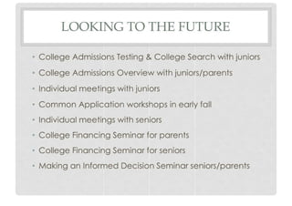 The College Admissions Process