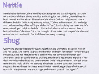 Pulitzer Prize and American Book Awardfor The Color Purple 1983 (Alice)