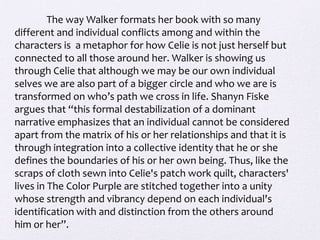 How The Color PurpleFits Into African American Literature