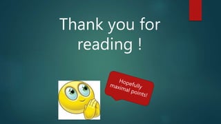 Thank you for
reading !
 
