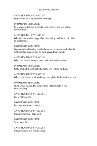 The comedy of errors - william shakespeare | PDF