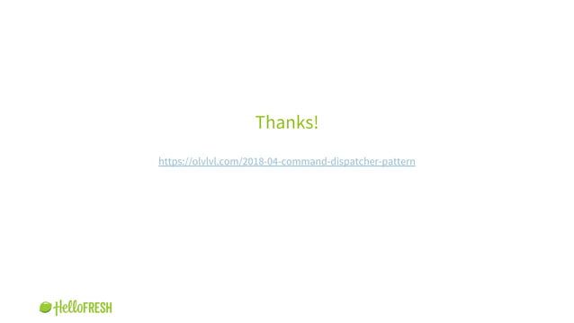 The command dispatcher pattern | PPT