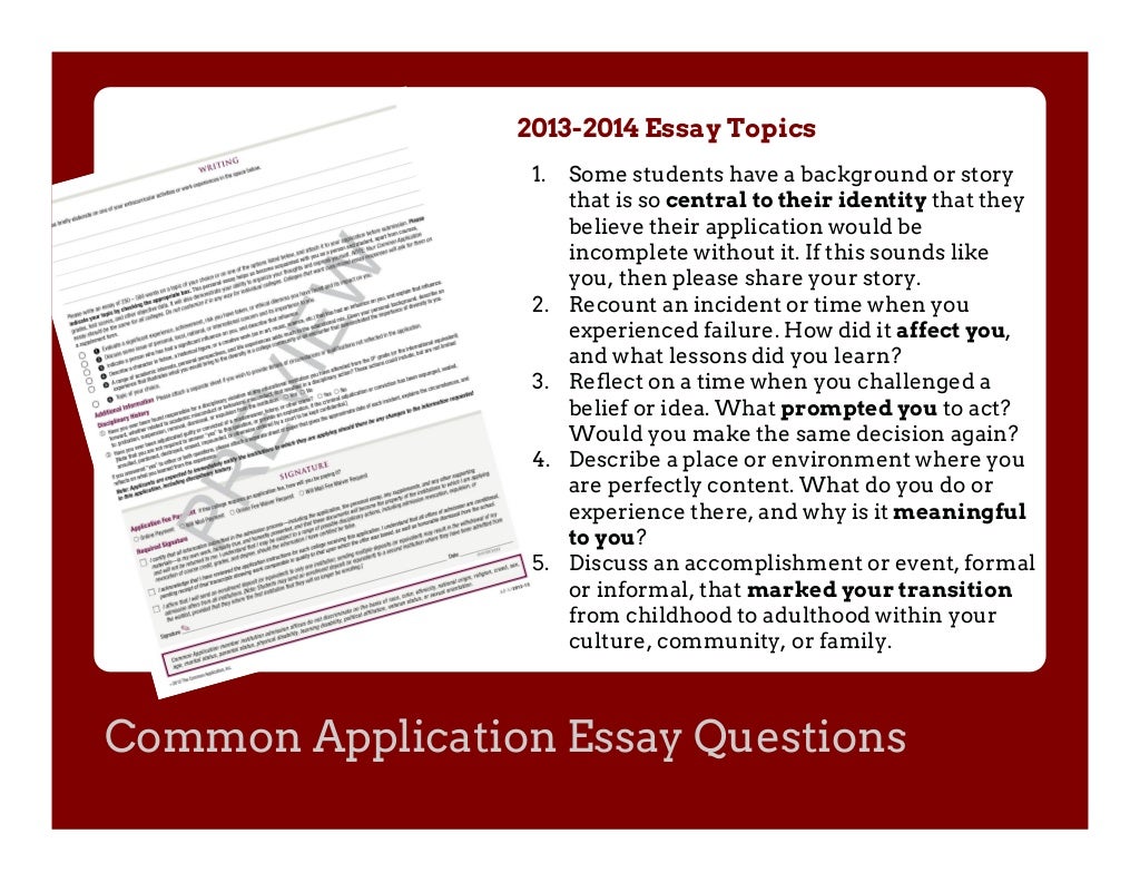 College essay examples image