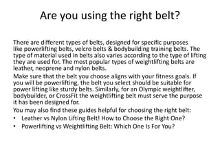 The Common Weightlifting Belt Mistakes You Must Avoid for Better Results