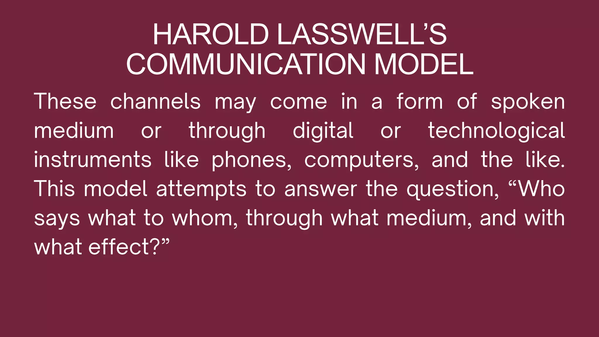 The Communication Process through Models.pptx | Technology & Computing
