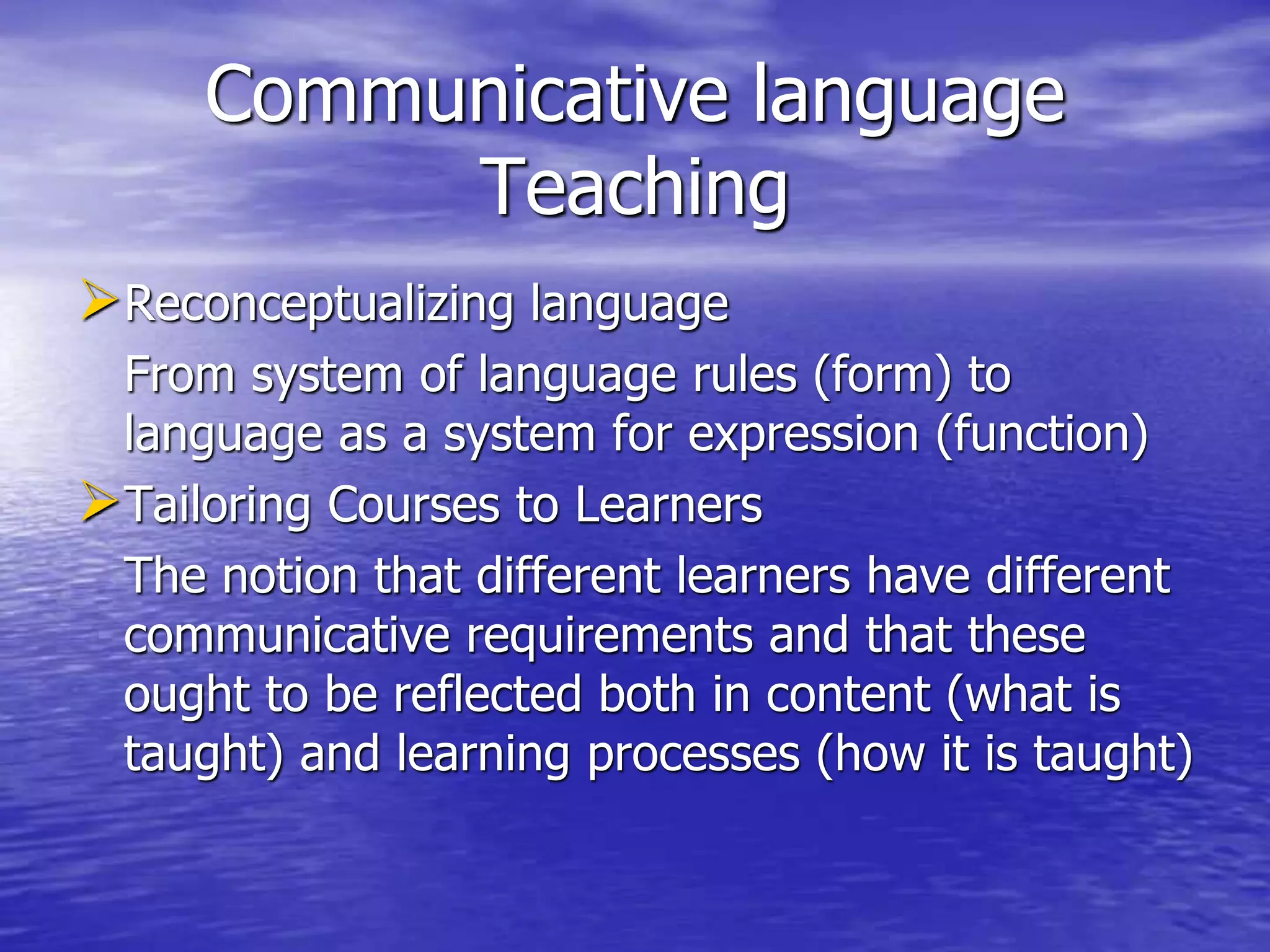 The Communicative language Teaching Approach.ppt