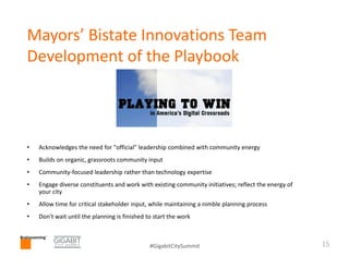 Community Collaboration in Gigabit Playbook Visioning - The Brainzooming Group, Gigabit City Summit