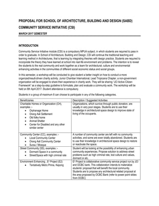 CSI PROJECT PROPOSAL | PDF | Educational Assessment | Education
