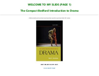 The bedford introduction to drama The bedford introduction to drama