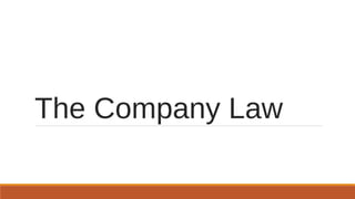 The Company Law
 