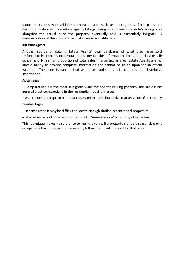 comparable home sales