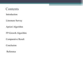 The comparative study of apriori and FP-growth algorithm | PPT