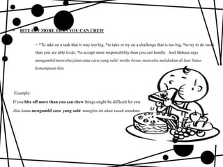 The comparison between Indonesian Idiom and English Idiom | PPTX