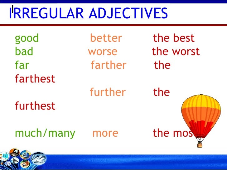 Irregular adjectives. Farther further разница. Bad Irregular adjectives. Far farther further разница.