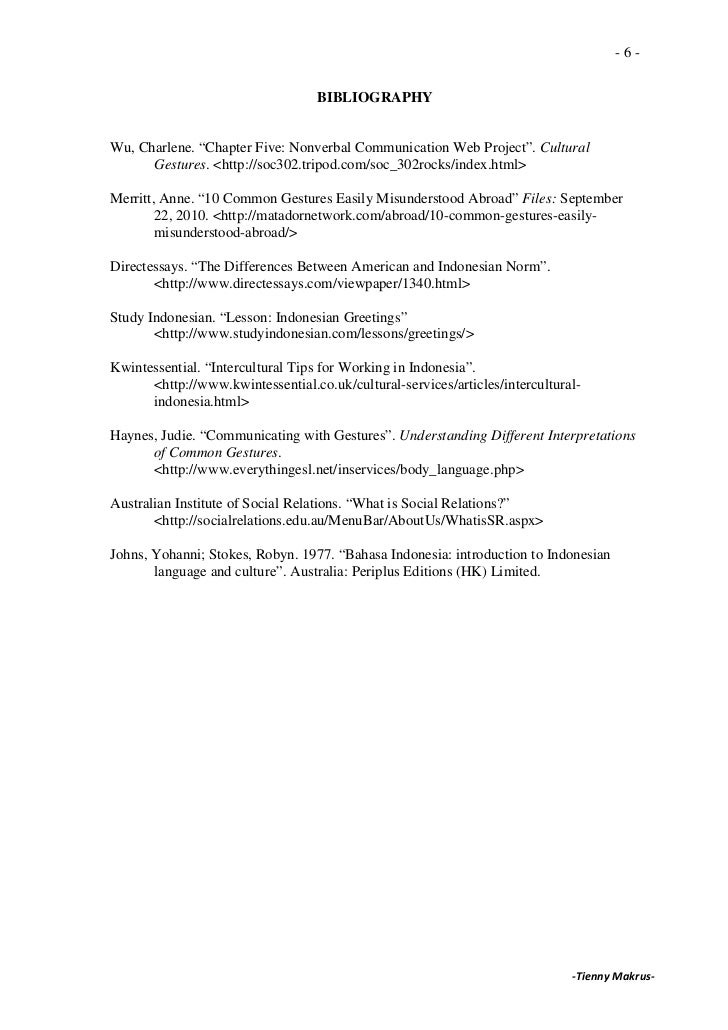 The comparison of social relations between american and indonesian The comparison of social relations between american and indonesian
