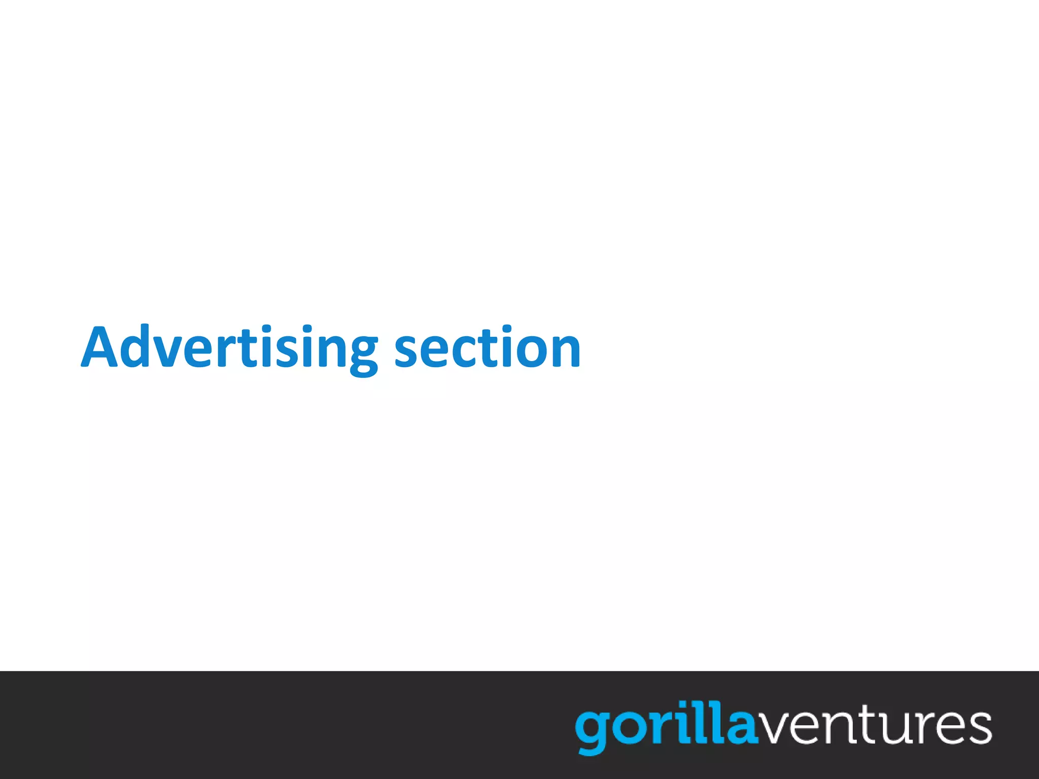 Advertising section
 