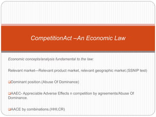 Presentation on The competition act(2002)