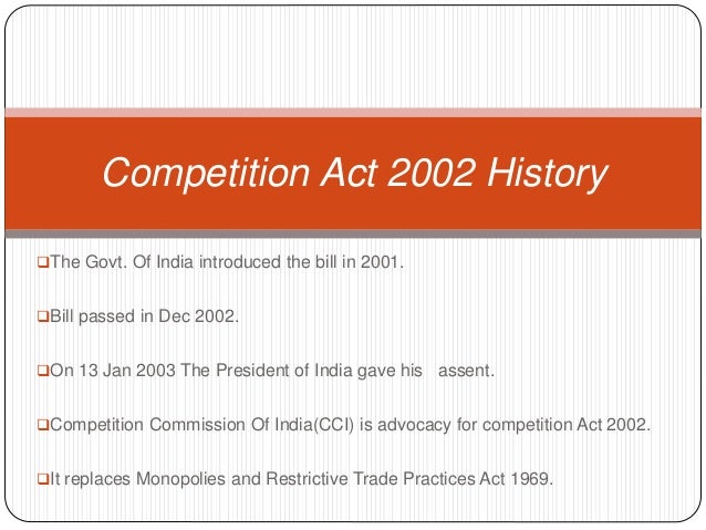 Competition Act in India