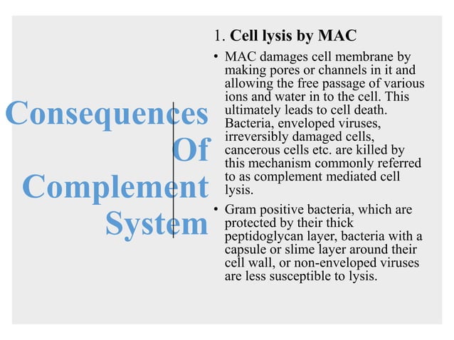 The complement system in immunology | PPTX | Blood Disorders | Diseases ...
