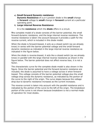 The Complete Diode Model | PDF