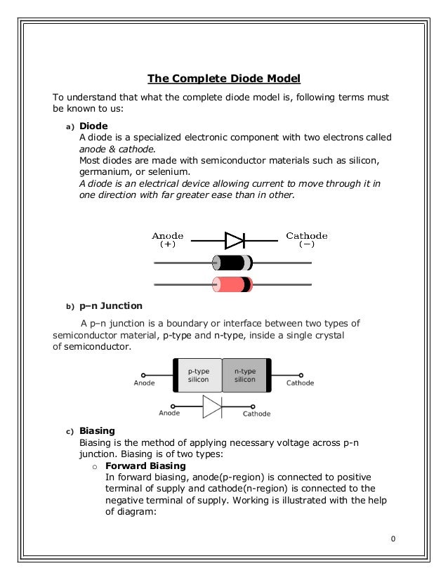 The Complete Diode Model
