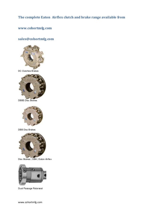 Eaton Airflex Clutches and Brakes.