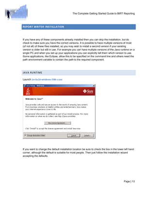 The complete getting started guide to birt reporting 1 (1) | PDF