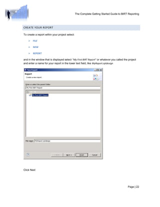 The complete getting started guide to birt reporting 1 (1) | PDF