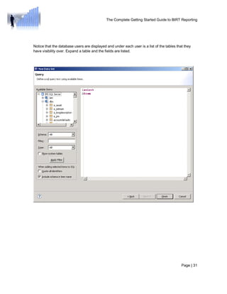 The complete getting started guide to birt reporting 1 (1) | PDF
