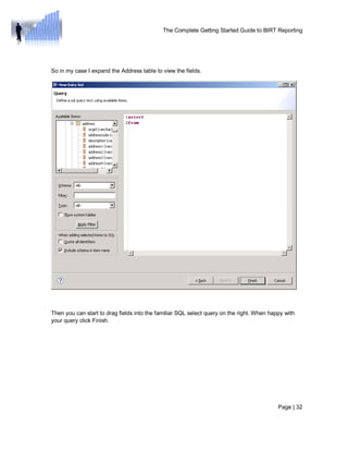 The complete getting started guide to birt reporting 1 (1) | PDF