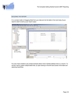 The complete getting started guide to birt reporting 1 (1) | PDF